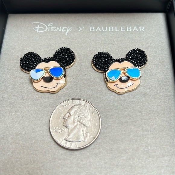 Disney x BAUBLEBAR Mickey Mouse Sunglass Earrings New - Picture 3 of 6